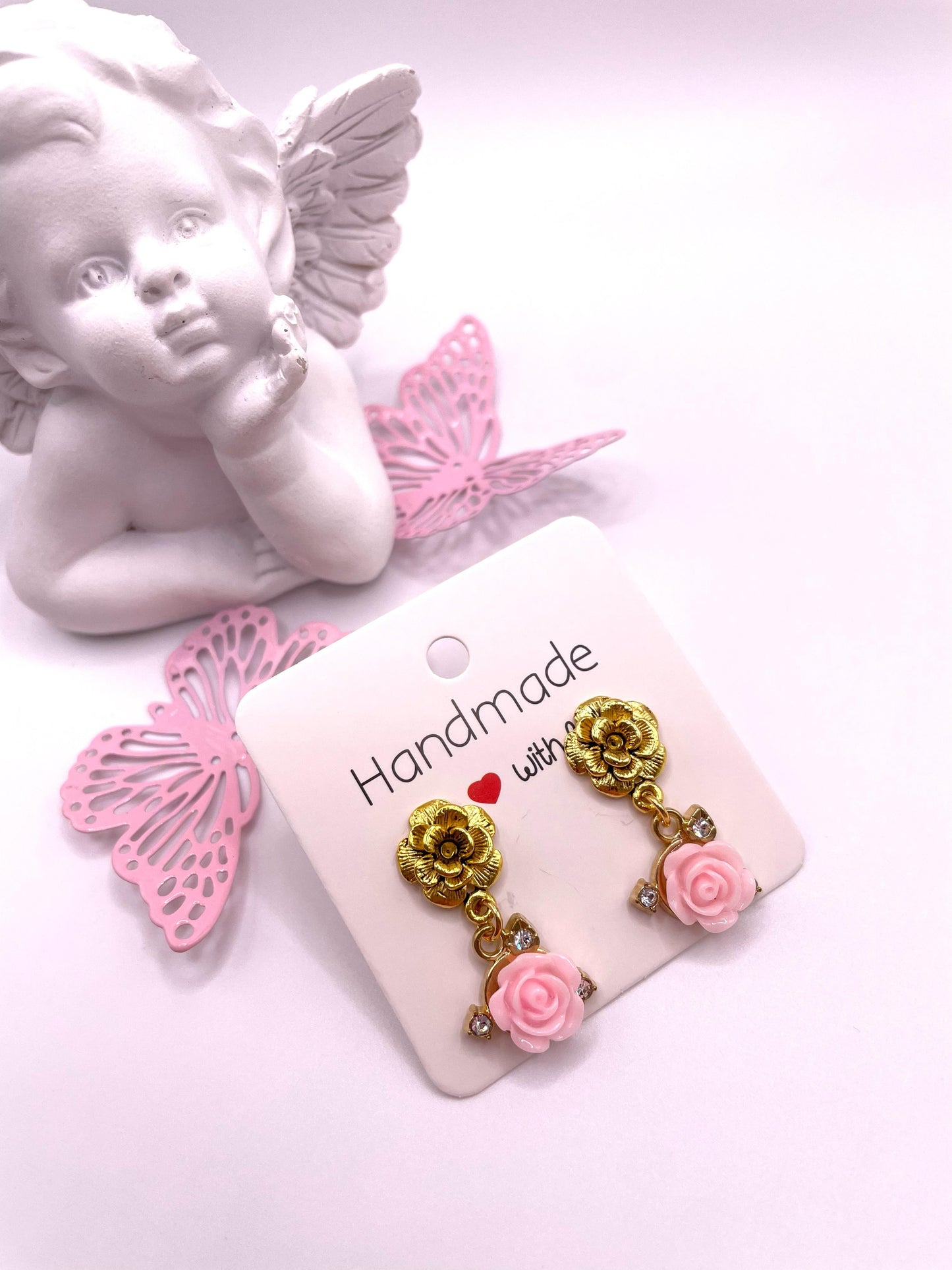 Ohrstecker mit Rosen für kleine Dame