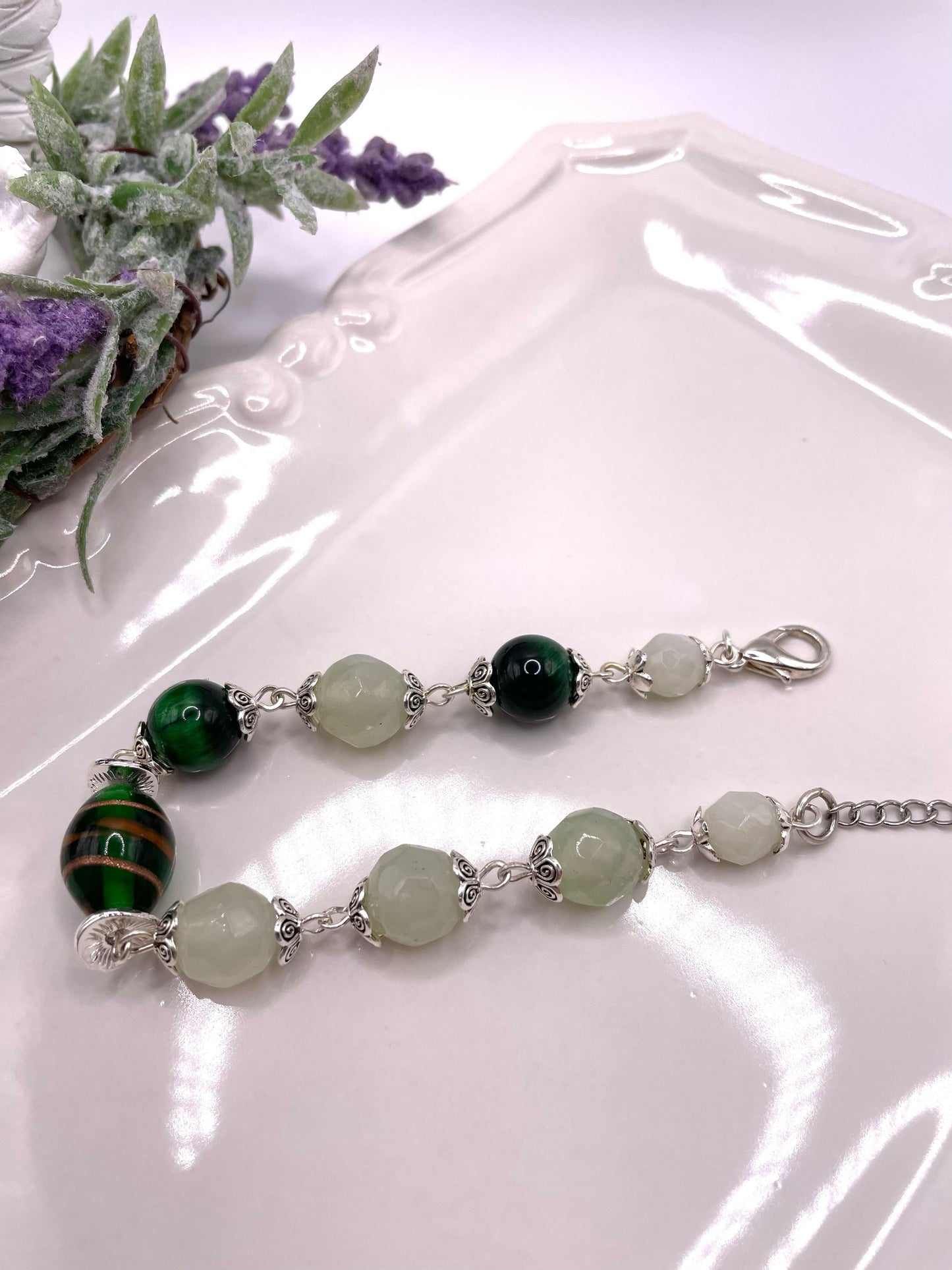 Aventurin, Katzenauge, Armband für mehr Entspannung