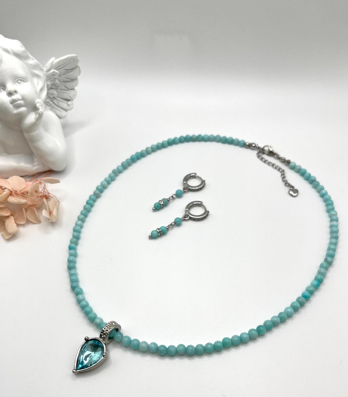 Amazonit-Schmuckset – wie ein Hauch von Meer auf der Haut