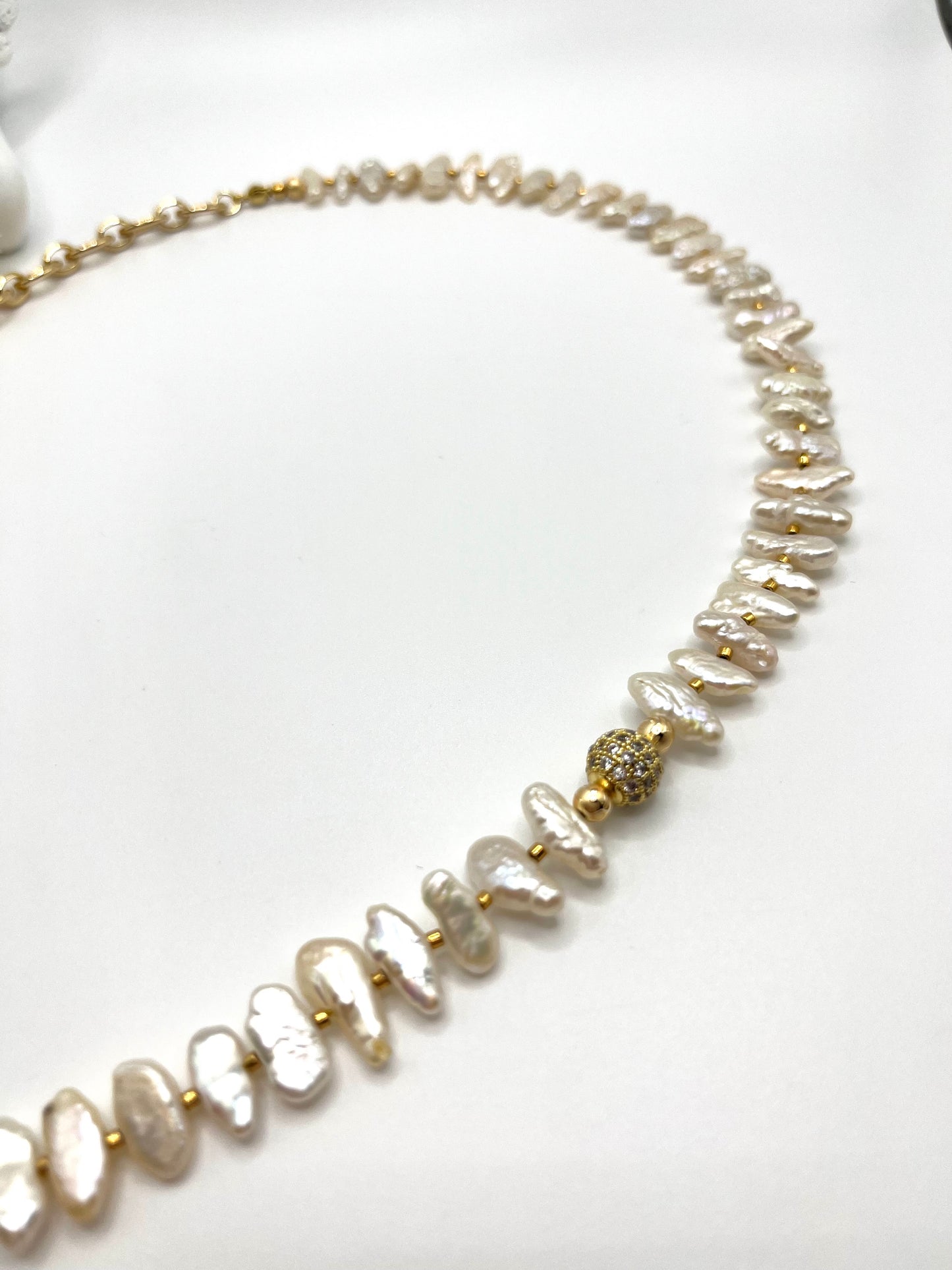 Biwa Perlen, exklusive Perlen Kette