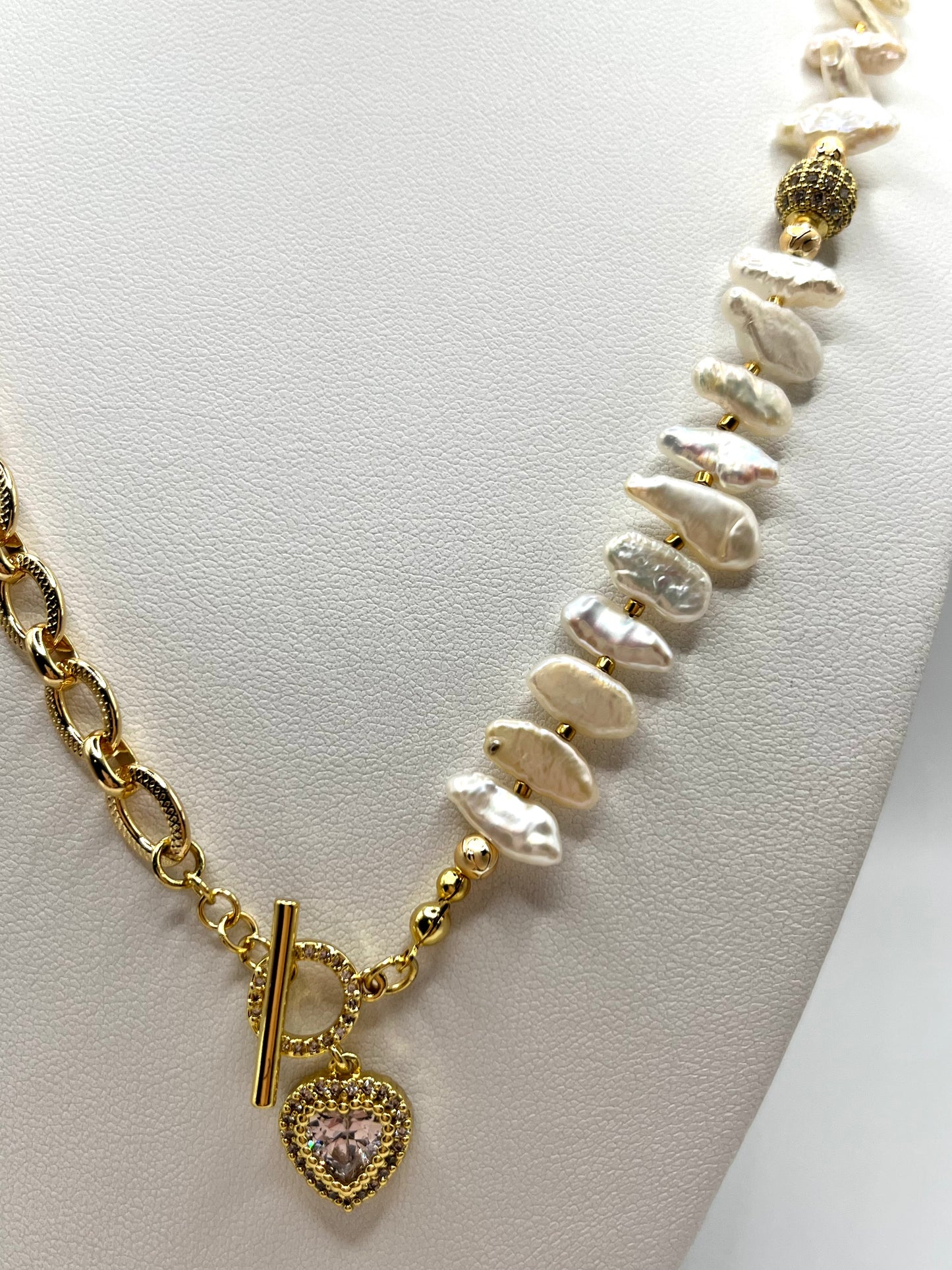 Biwa Perlen, exklusive Perlen Kette