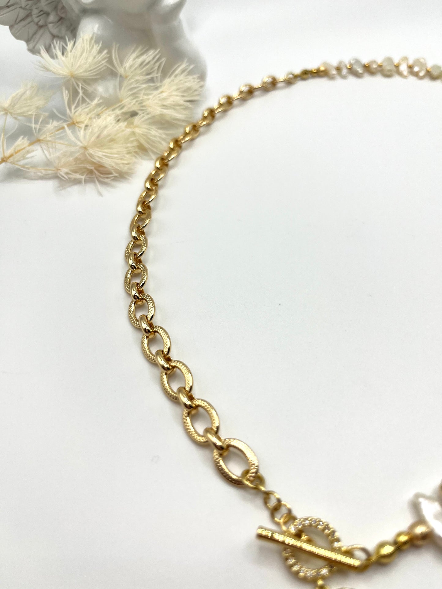 Biwa Perlen, exklusive Perlen Kette