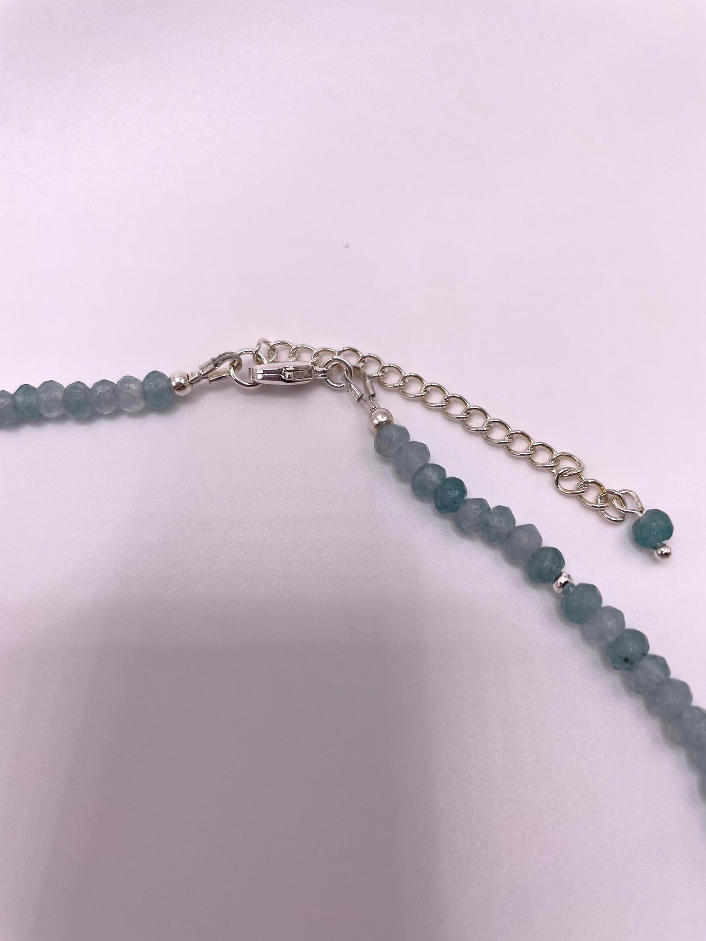 Blauer Achat, Süßwasserperlen, Perlmutt Perle, Edelsteinkette