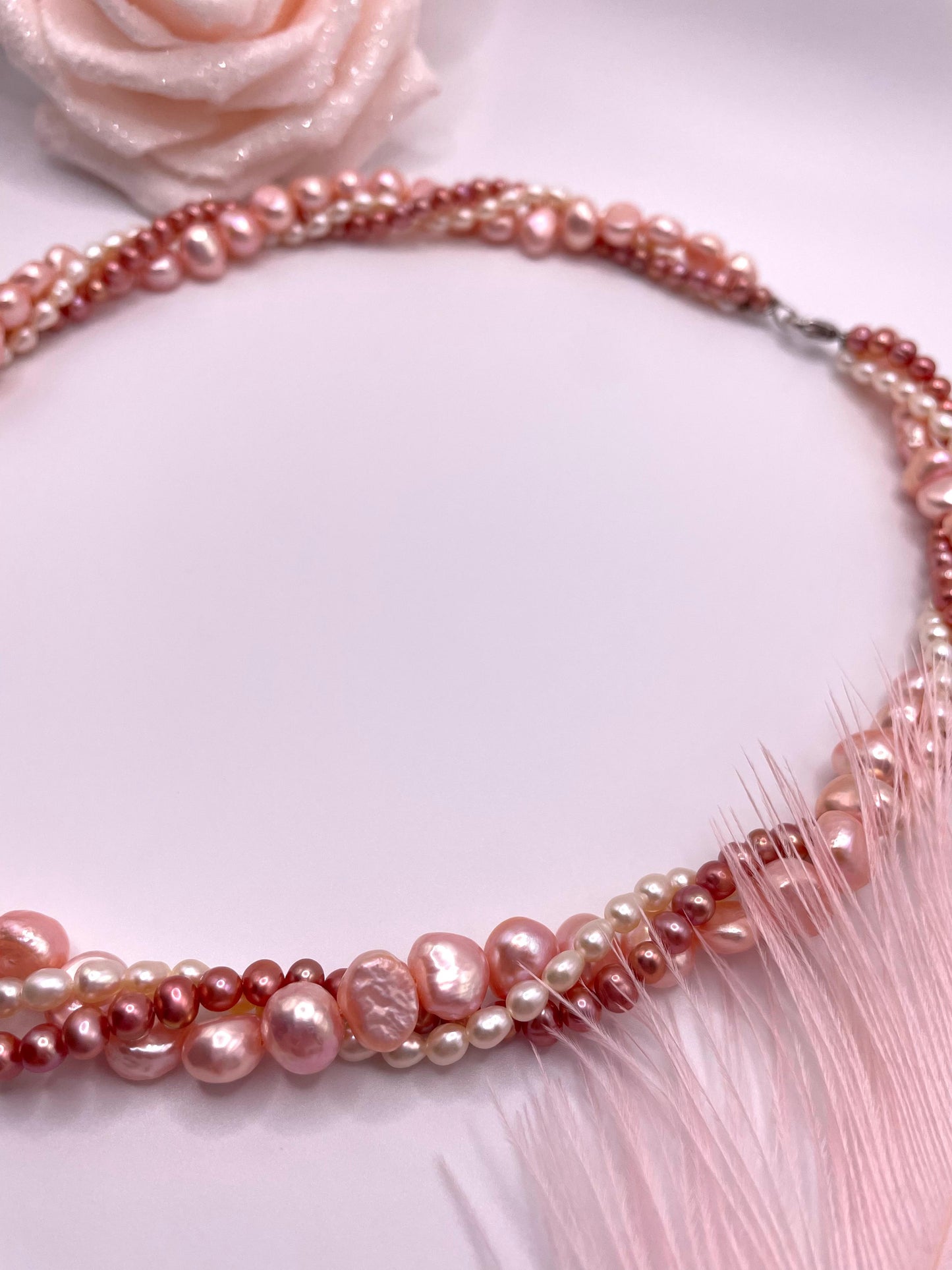 Süßwasserperlen, exklusive, elegante Kette