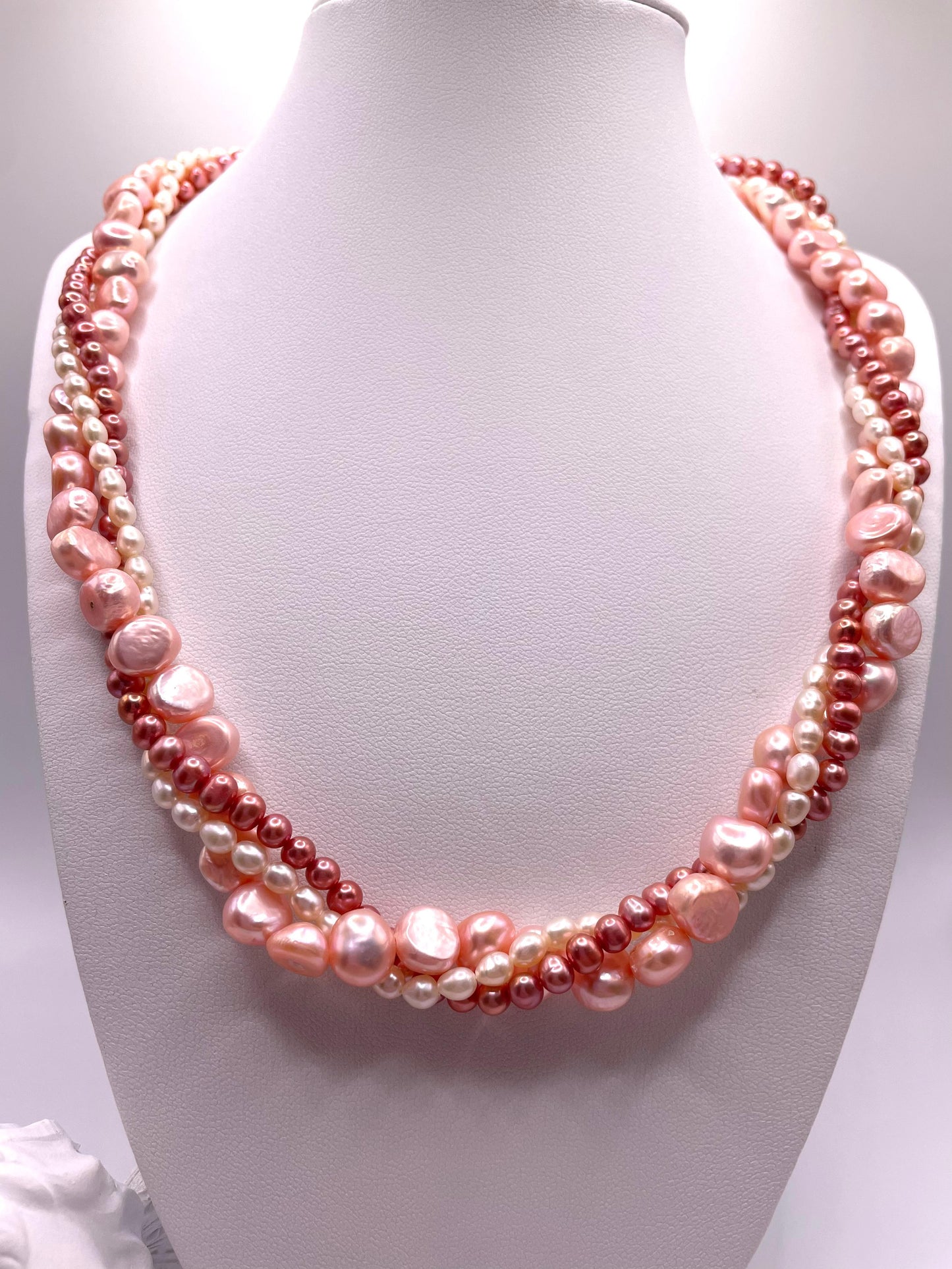 Süßwasserperlen, exklusive, elegante Kette