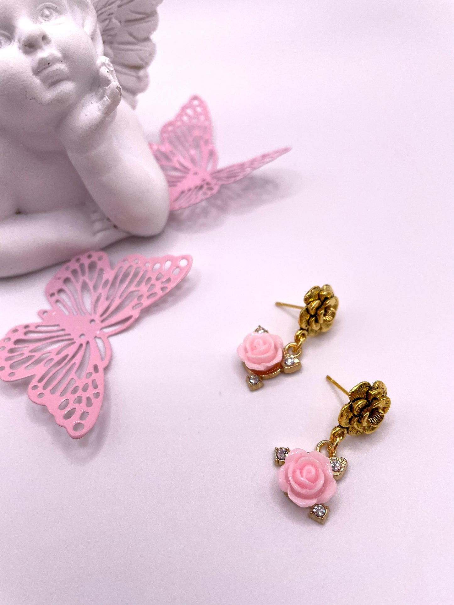 Ohrstecker mit Rosen für kleine Dame