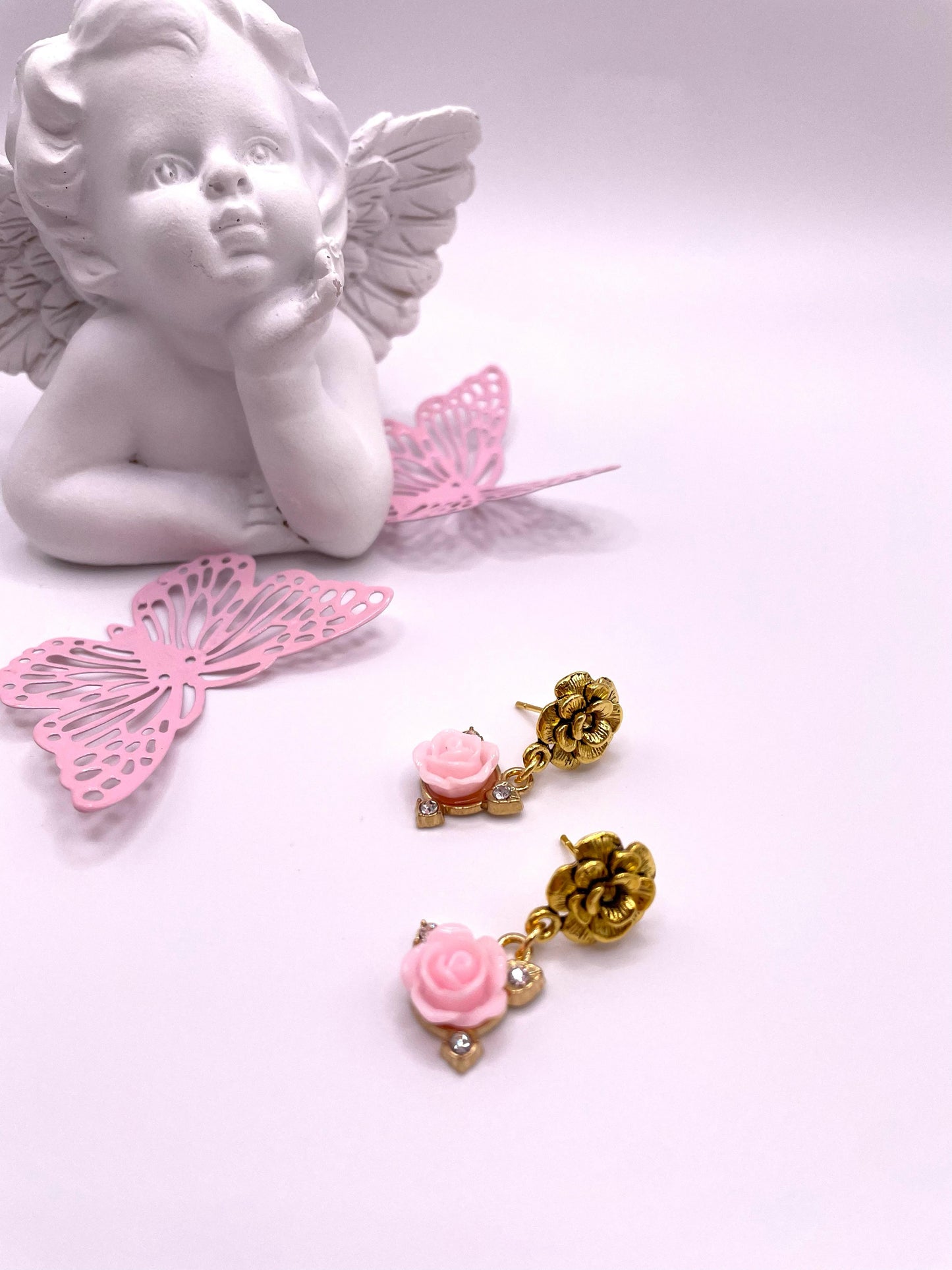 Ohrstecker mit Rosen für kleine Dame