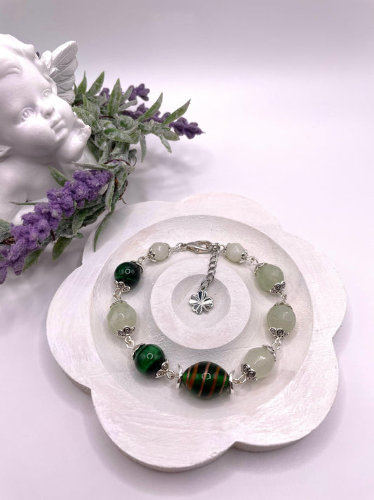 Aventurin, Katzenauge, Armband für mehr Entspannung