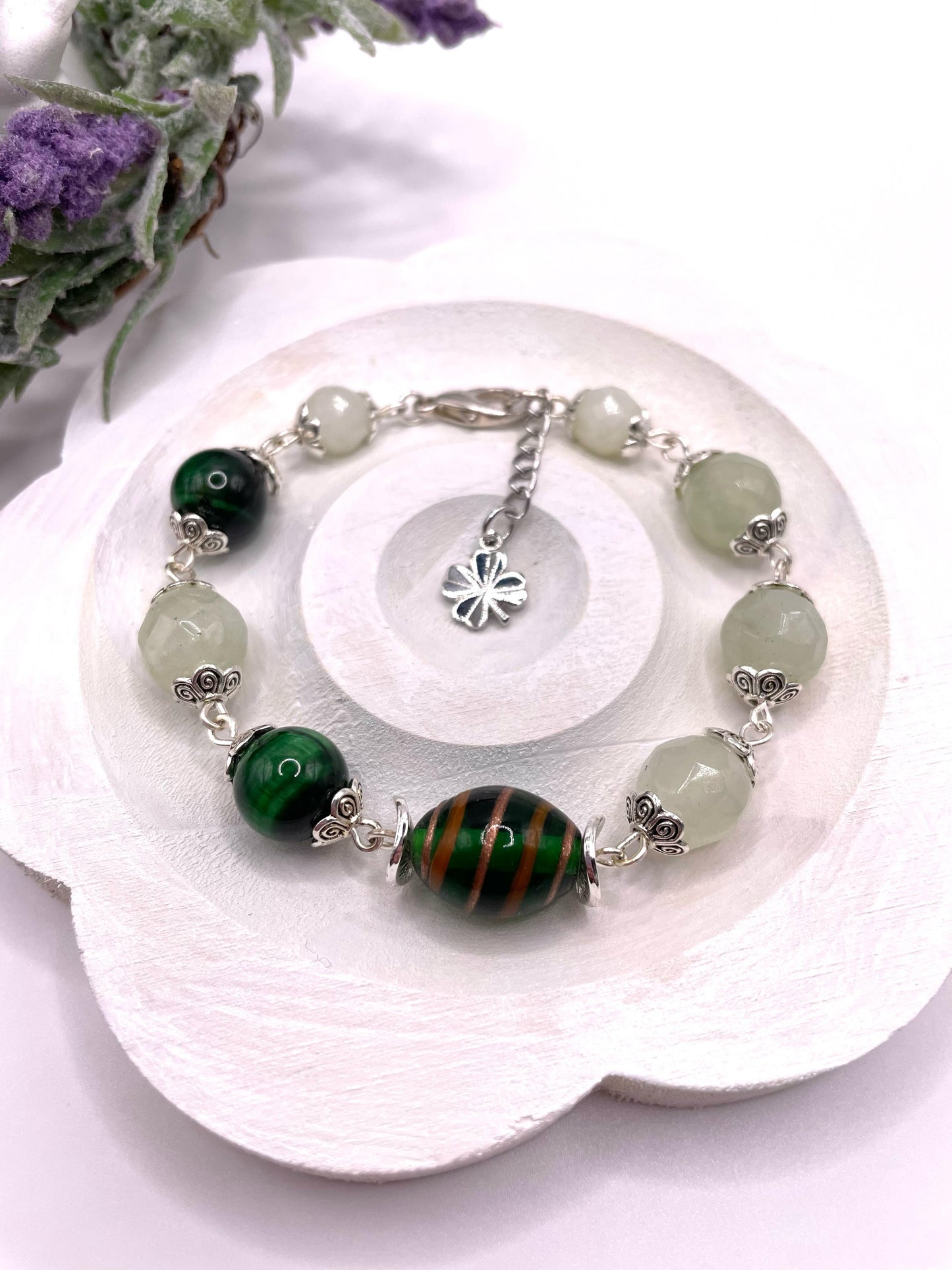 Aventurin, Katzenauge, Armband für mehr Entspannung