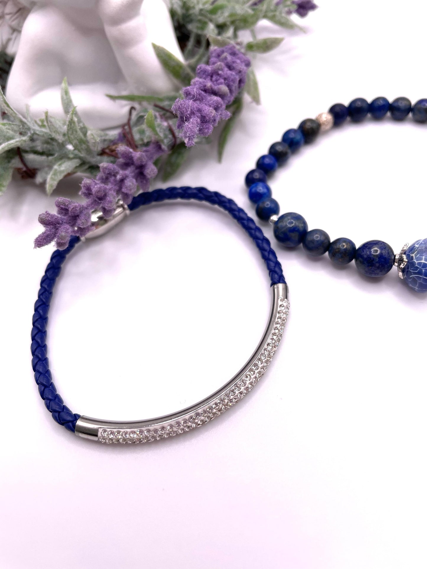 Sodalith, Achat, Lapislazuli, Armbänder-Set