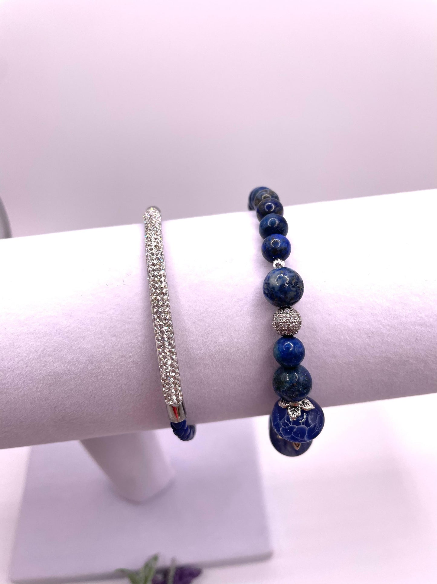 Sodalith, Achat, Lapislazuli, Armbänder-Set