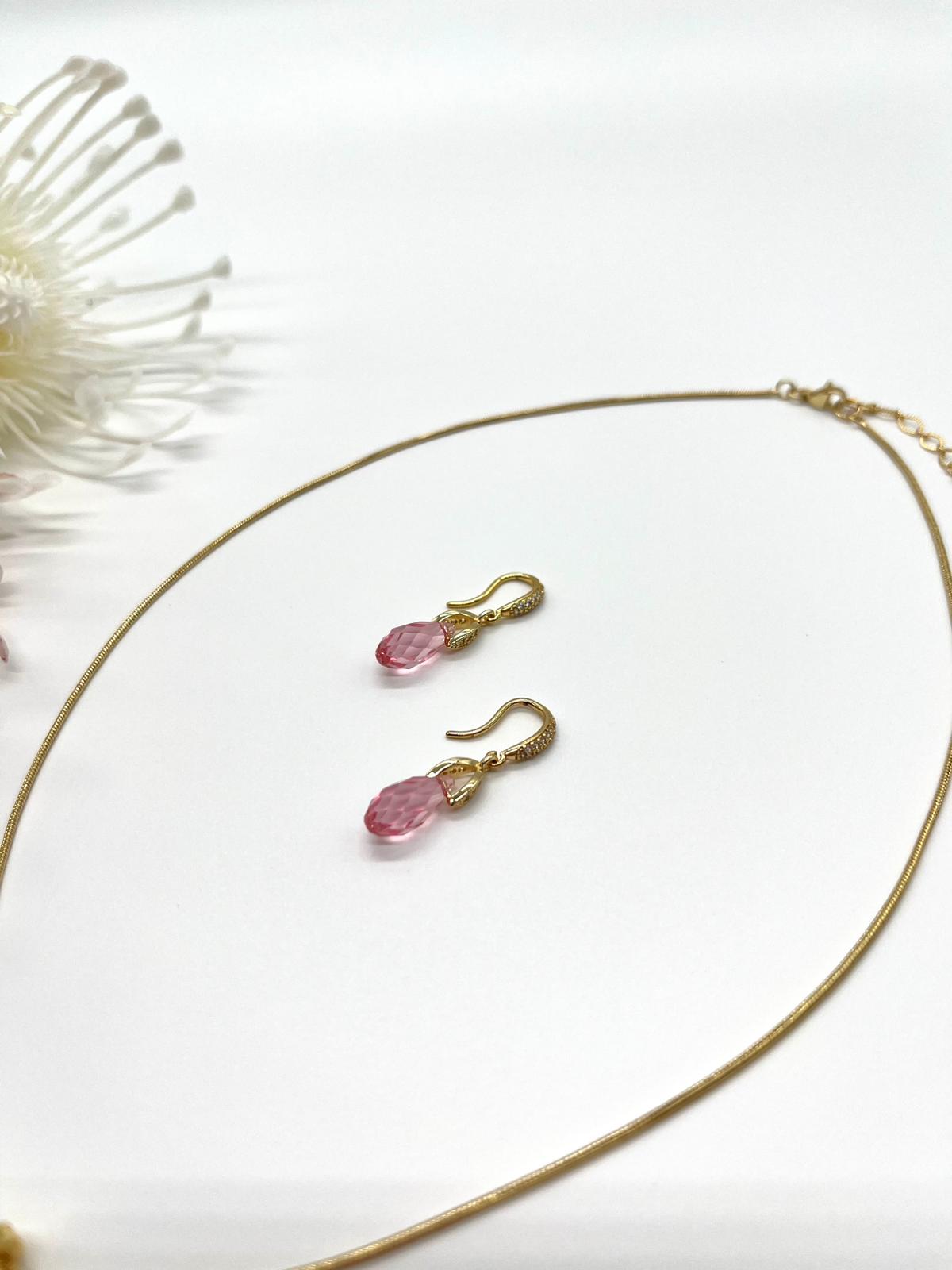 Elegantes Schmuckset mit hochwertigen Swarovski Kristallen