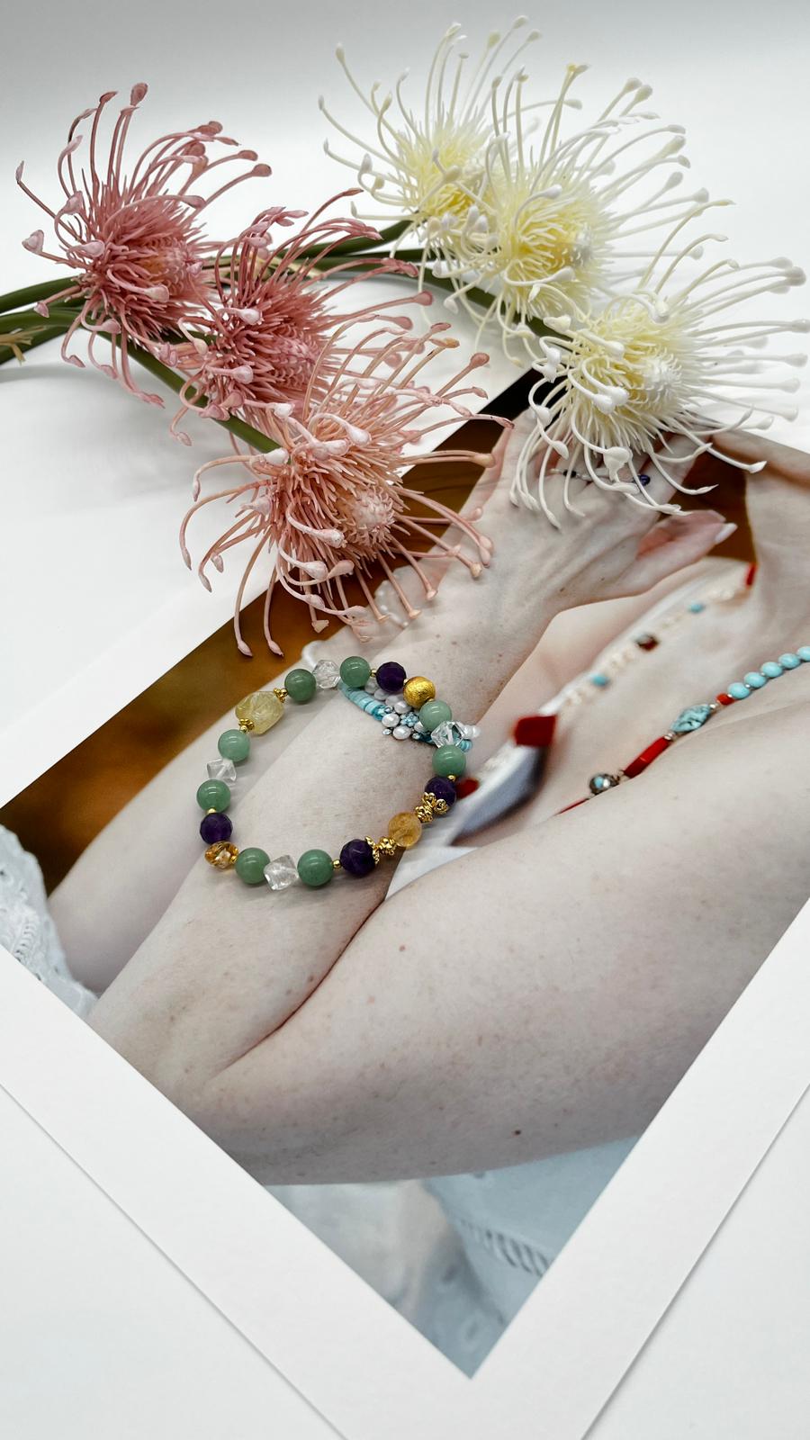 Armband für Sternzeichen Jungfrau, Edelsteinschmuck